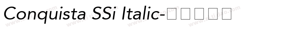 Conquista SSi Italic字体转换